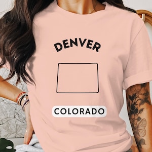 Denver Colorado T Shirt, Colorado State Tee, Denver Apparel, Colorado Lover Shirt, Mountain State T Shirt, Denver Gift Idea