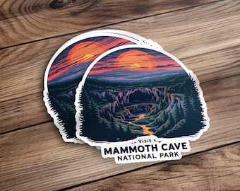 Mammoth Cave National Park Sticker, Visit Mammoth Cave Souvenir, National Park Travel Decal, Outdoor Adventure Sticker, Scenic Cave Art