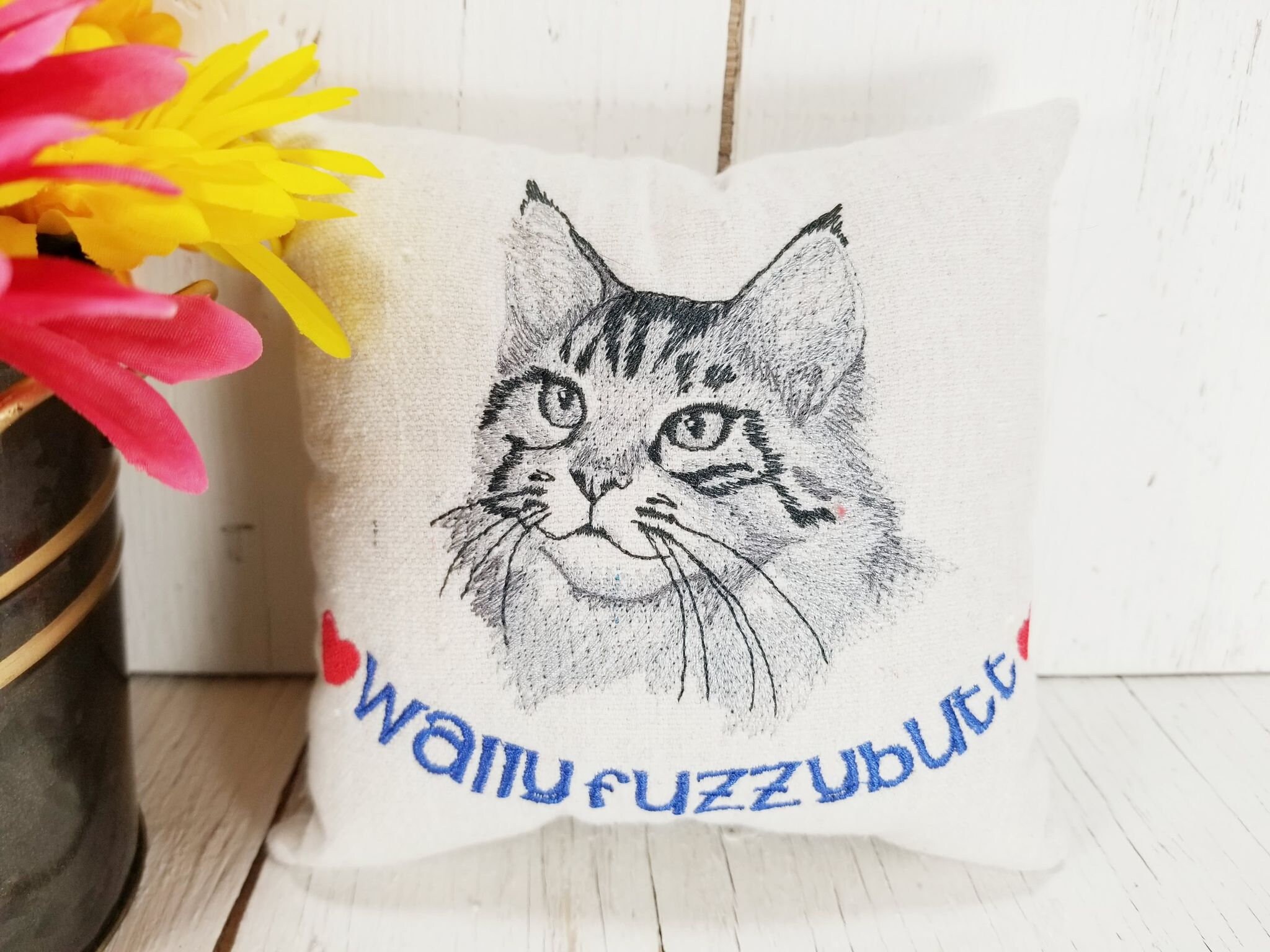 Maine Coon Cat Personalized Pet Portrait Gift Pet Etsy