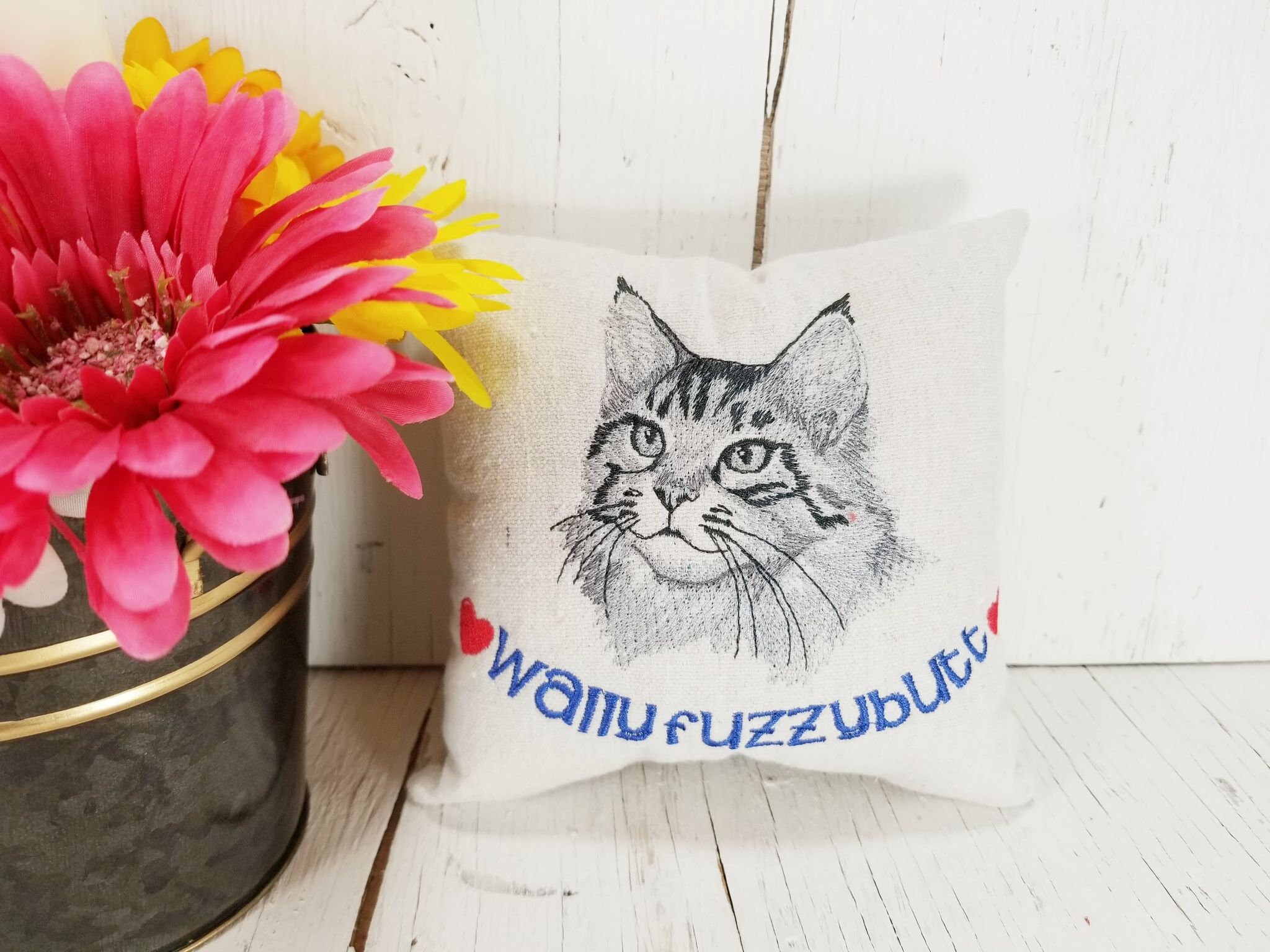 Maine Coon Cat Personalized Pet Portrait Gift Pet Etsy