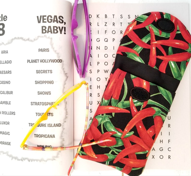 Hot Peppers Double Eyeglasses Case Stocking Stuffer Double Etsy