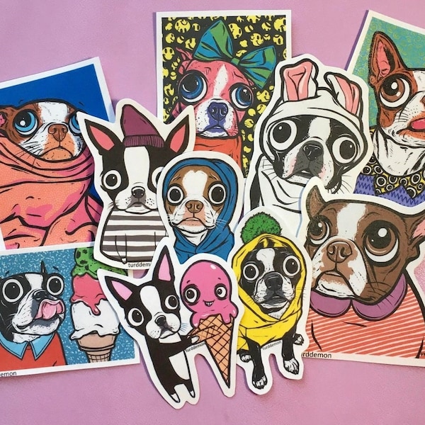 Boston Terrier Sticker Pack