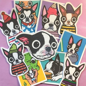 Boston Terrier Sticker Pack