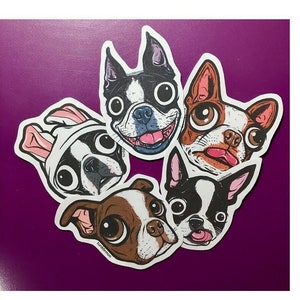 Boston Terrier Sticker Pack