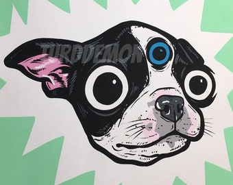 Boston Terrier Original Painting