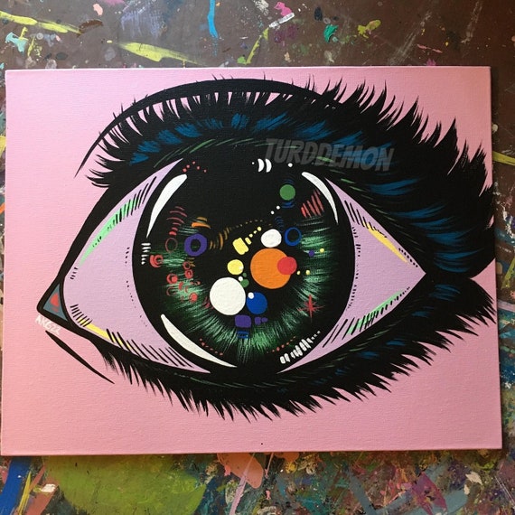 Eyeball Original Painting - Etsy