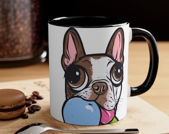 Brown Boston Terrier Mug