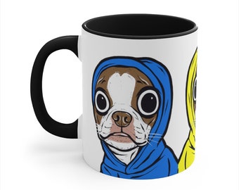 Brown Boston Terrier Hoodie Mug