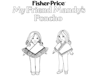 My Friend Mandy Fisher Price Poncho Clothes Digital Pattern