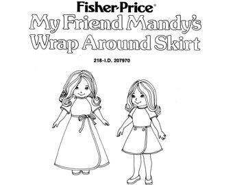 My Friend Mandy Wrap Around Skirt Clothes Digital Pattern