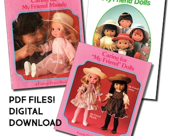 Fisher Price My Friend Dolls Care Manual Pamphlets 1977, 1979, 1980s Digital PDF