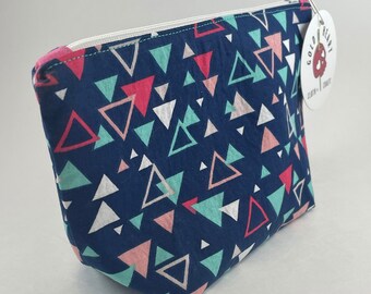 Triangles and Dots Essentials Zipper Pouch