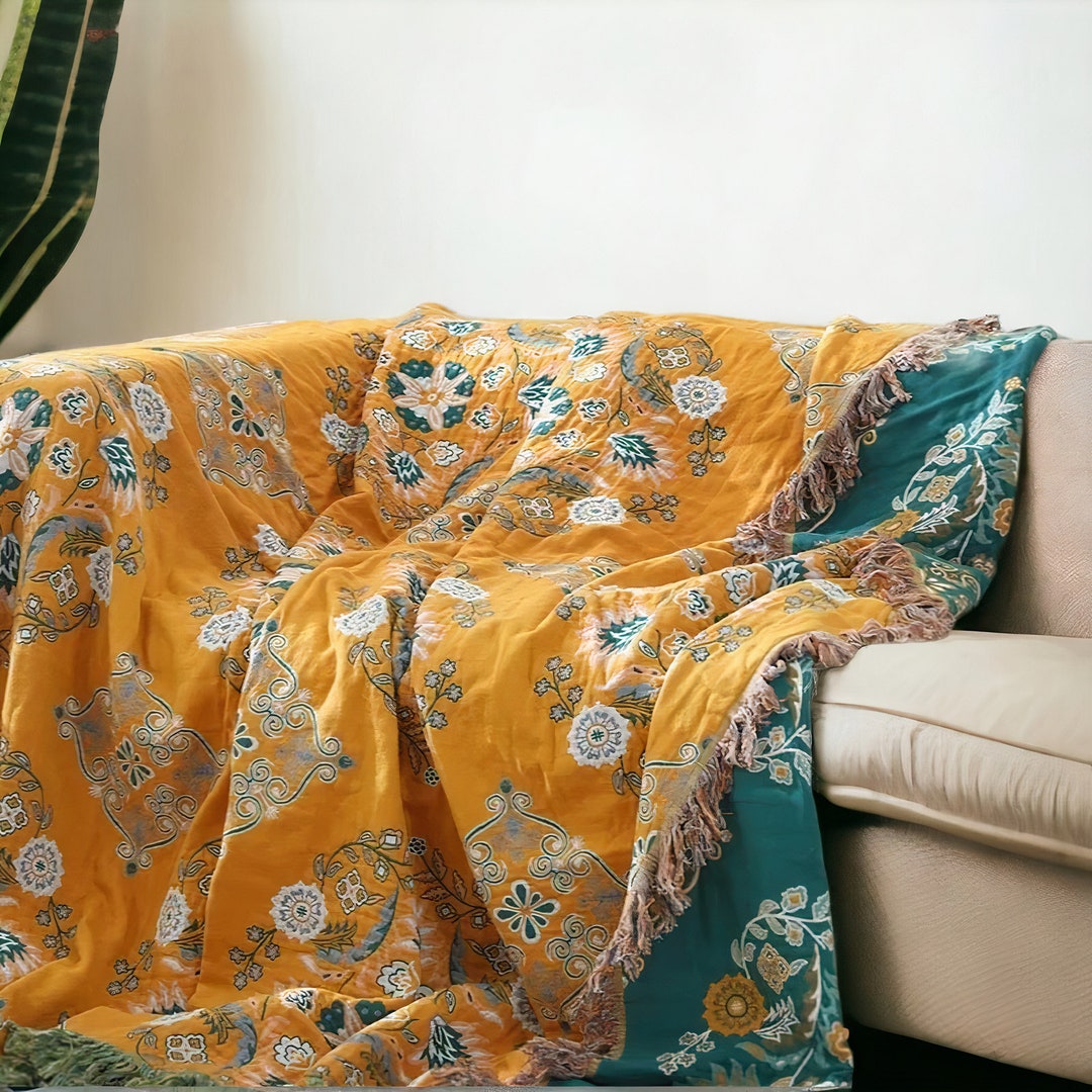 Nap Blanket Cotton Gauze Sofa Four Seasons Non Slip Cover Cloth Blanket main image 1