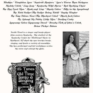 Digital Download Book Only 25 Tunes for Old Time Banjo & Singing Volume 1 image 2