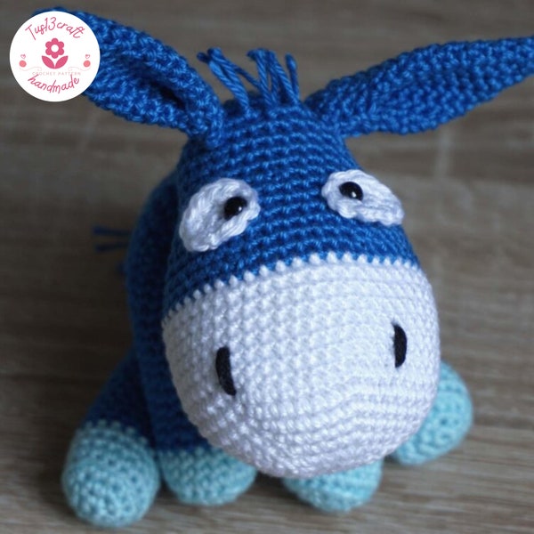 Whimsical Wonders: Crochet Pattern for the Cute Donkey Brings Joy to Your Hooks!