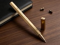 Personalized Engraved Hexagorass Pen, Minimalist Metal Letter Writing Planner Pen, Custom Gift for Him, Heavy Brass Hexagonal