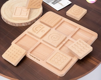 Custom Montessori Sensory Blocks, Baby Sensory Toys, Wooden Toys For Toddlers, Toddler Montessori Toys, Educational Puzzle Toys, Baby Gifts