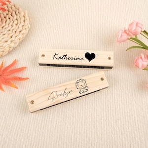 Personalized Harmonica, Engraved Harmonica, Children&#39;s Gift, Best Birthday Gift, Custom Harmonica, Children&#39;s Birthday Gift
