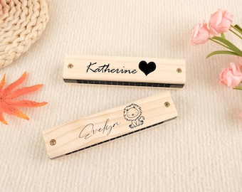 Personalized Harmonica, Engraved Harmonica, Children's Gift, Best Birthday Gift, Custom Harmonica, Children's Birthday Gift