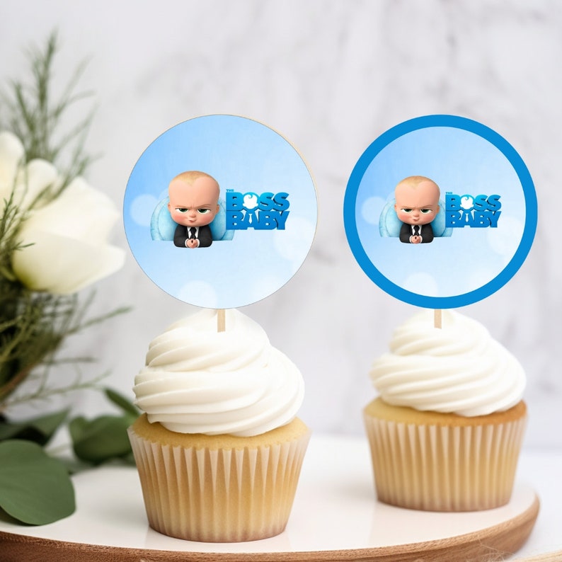 Baby Theme Cupcake Topper Printables