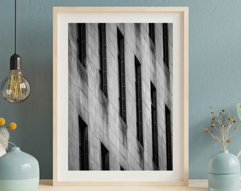 Manchester Town Hall Extension - Architecture Wall Art - Photography Print - Black and White