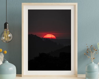 Sunset from Castlerigg - Lake District Wall Art - Nature Photography Print