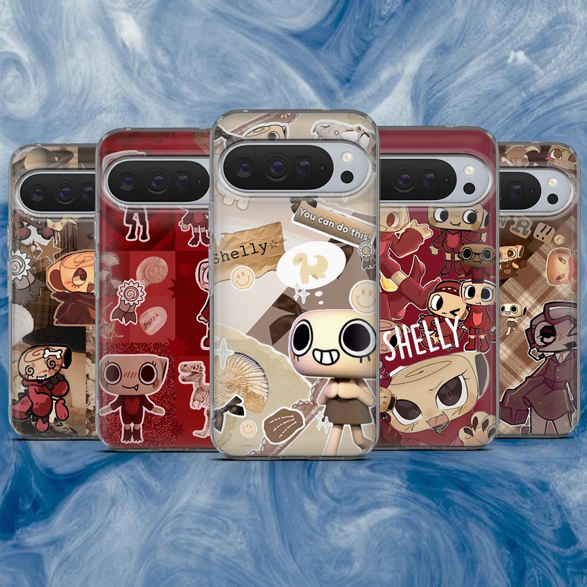 Beige Dandy World Phone Case Red Shelly Cover for iPhone 17, 17pro