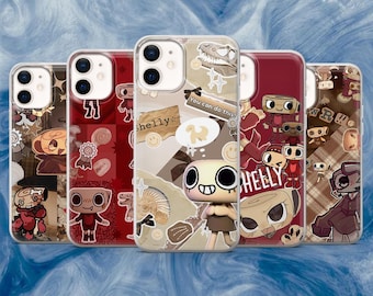 Beige Dandy World Phone case Red Shelly Cover for iPhone 17, 17Pro, 16e, 16Pro, 15, 14, 13, 12, Samsung S26, S25, S24, A17, A56, Pixel 10, 9