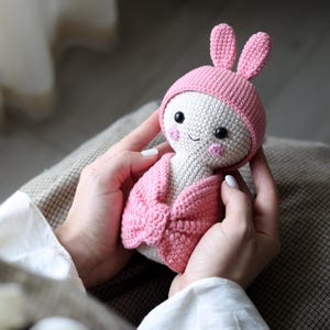 CROCHET PATTERN: Low Sew Amigurumi Baby Doll | Digital PDF files in English Deutsch Français Español Nederlands image 2