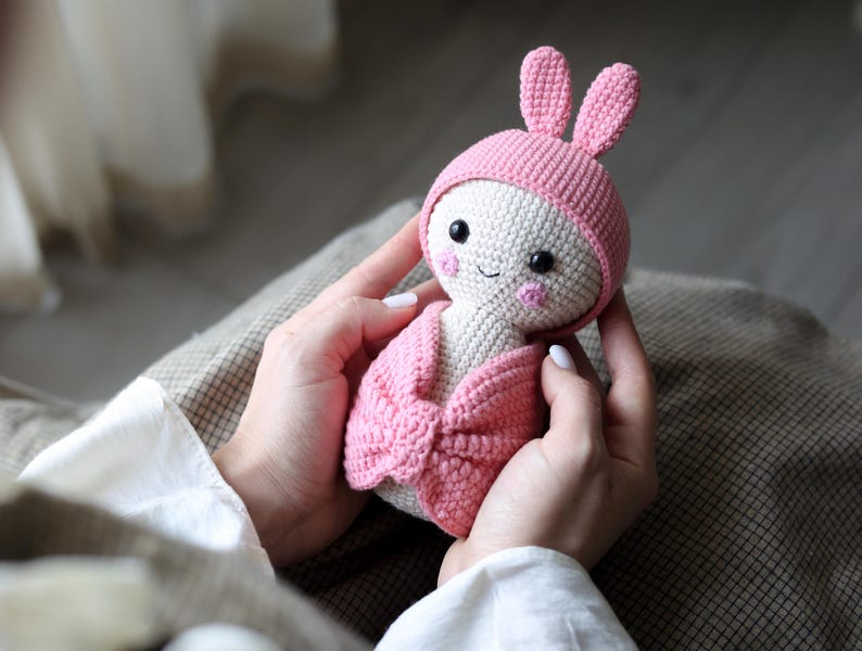 CROCHET PATTERN: Low Sew Amigurumi Baby Doll | Digital PDF files in English Deutsch Français Español Nederlands image 2