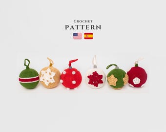 Crochet Christmas Ornament Pattern: Amigurumi Baubles (Digital Download)