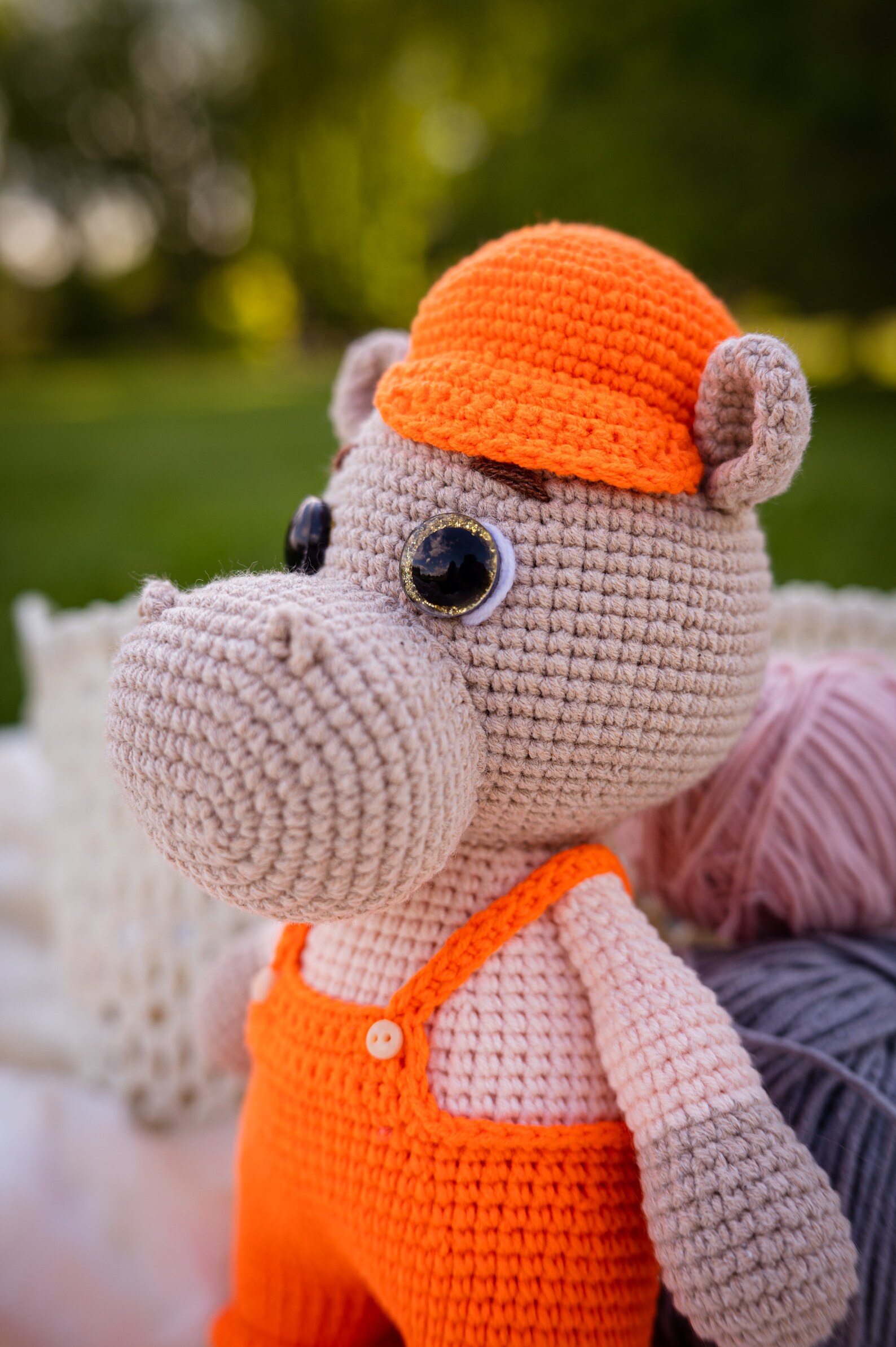 Handmade Crochet Hippo Toy main image 0