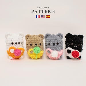 No-Sew Crochet Cats Amigurumi Pattern: Yarn Ball Kitty (PDF Pattern)