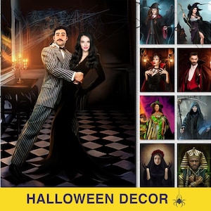 Custom Halloween Portrait from Photo, Spooky Decor Indoor, Creative Personalized Gifts