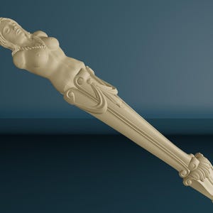 Wood Carved Caryatid Corbel, Unpainted Wooden Bracket, Shelf Bracket Décor