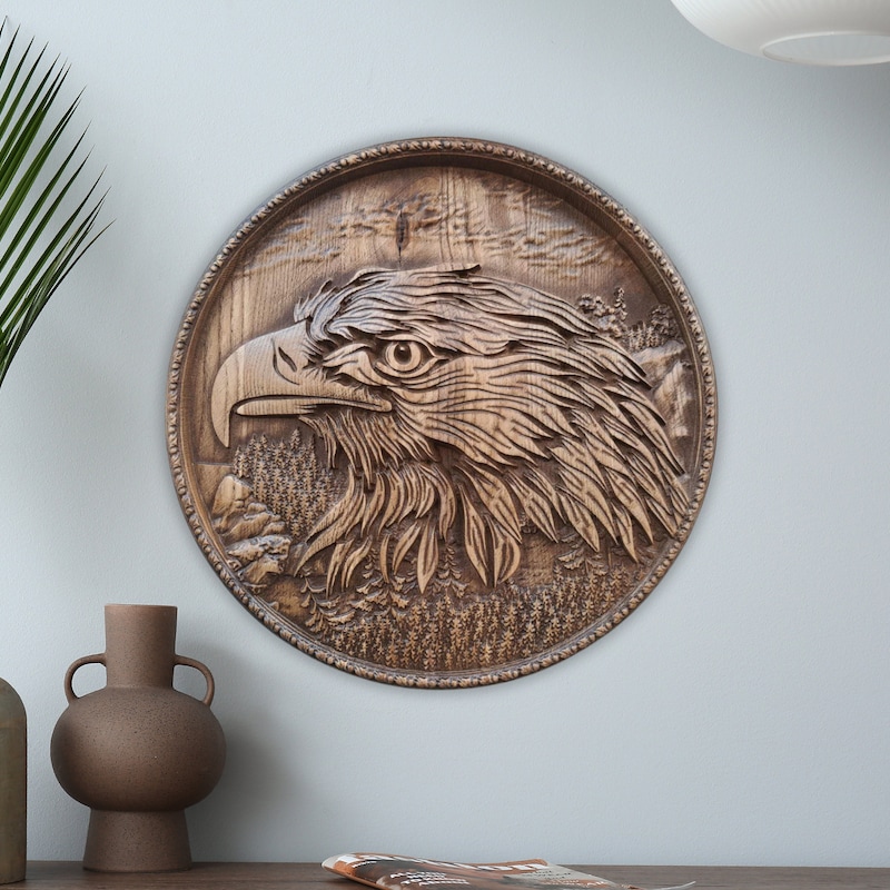 Eagle Wood Carving - Etsy