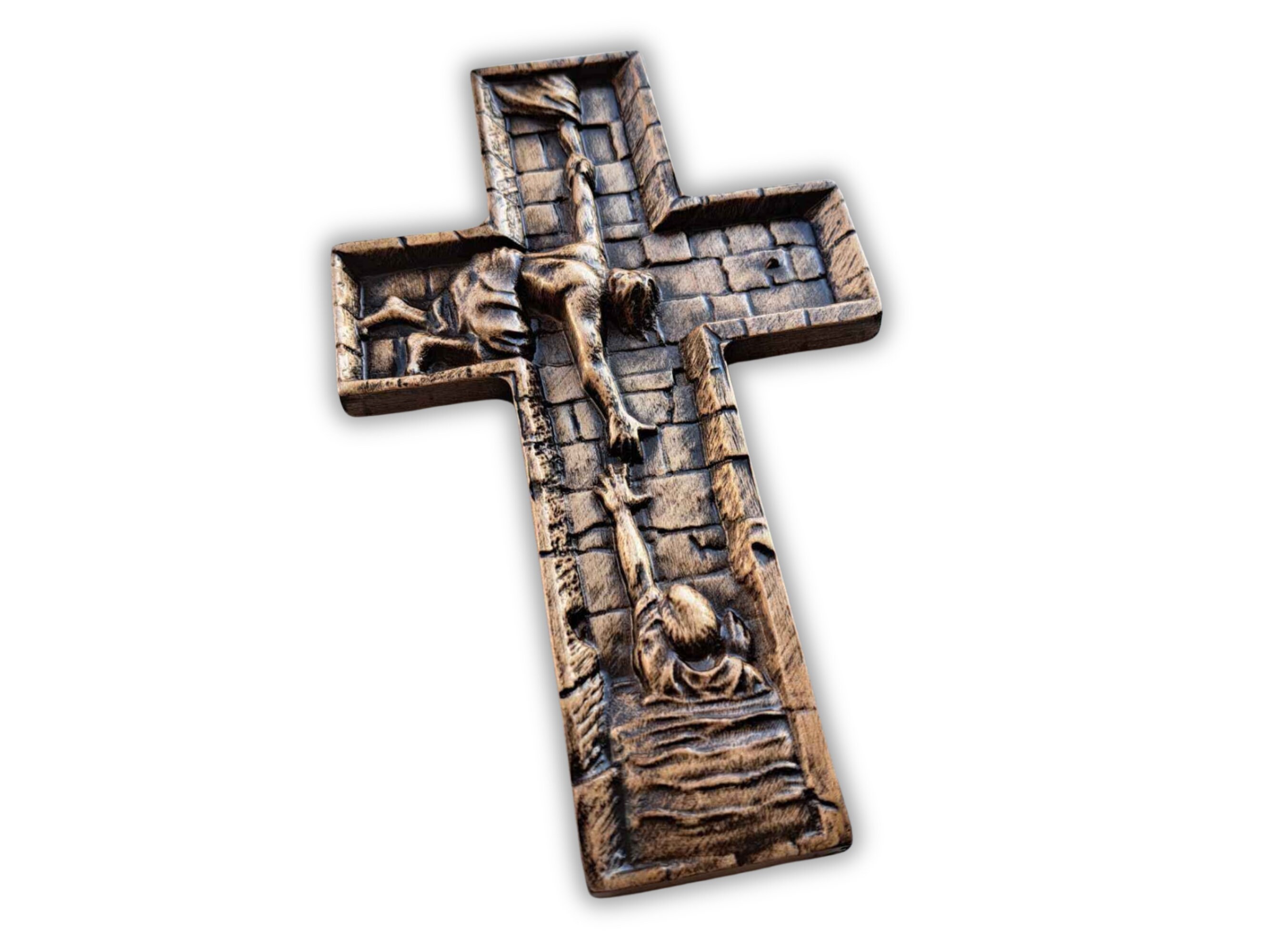 Help Hand Cross Helping Hand Wood Carved Cross, Rescue and Compassion Wall Cross ...