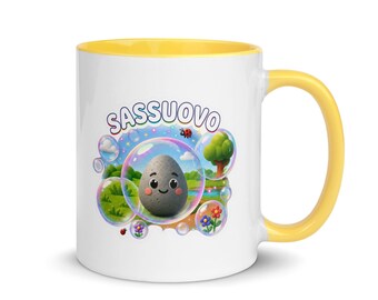 Cup with colored interior