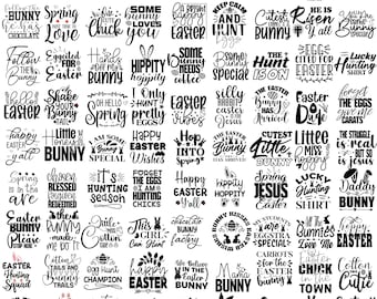 Happy Easter Svg Bundle Sublimation, Easter Quotes, Easter Bunny, Svg File, Easter Vibes, True Stroy, He is Risen, Cricut and Silhouette