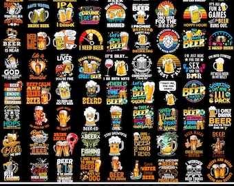 Paquete de imágenes prediseñadas PNG para amantes de la cerveza, frases divertidas sobre cerveza, gráficos de compañeros de copas, dichos graciosos sobre cerveza, imágenes PNG de jarras de cerveza, descarga digital.