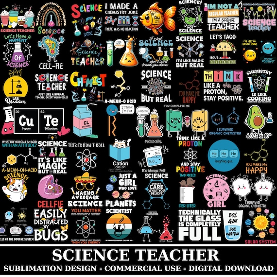 Science Teacher Png Bundle, Science Lover Png, Chemistry Png, Funny Teacher Quote, Biology Teacher Png, Science Student Png, Digital File