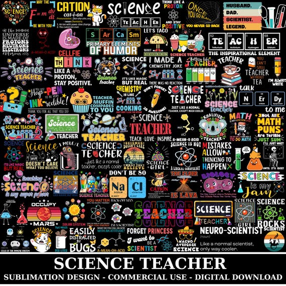Science Teacher Png Bundle, Chemistry Teacher Shirt Png, Teacher Graphics, Science Student Png, School Vibes Png, Sicence Lover Png, Digital