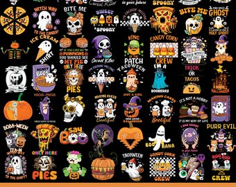 Halloween Halloween Essen Clipart, Gruselige Süßigkeiten, Geist Thema (Kommerzielle Nutzung)