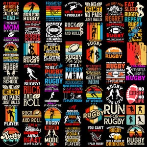 Rugby Player Designs, Png Bundle, Rugby Graphics, Spor lover, Rugby Shirt, Sport Png, Sports Printing, Commercial use