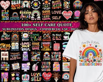 Self Care Anxiety PNG Bundle, Funny Mental Health Png, Motivational Quote, Self Love Designs, Digital Download