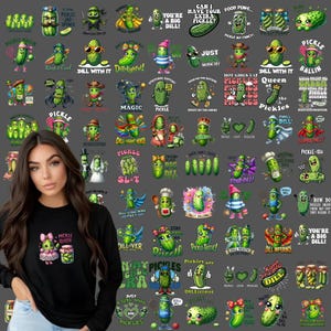 Funny Pickle Cliparts, Pickle Graphics, Pickle Vectors, Funny Png, Sarcastic File, Shirt File, Pickle Sublimation, Commercial use
