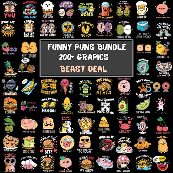 200+ Funny Puns Png, Quirky Qutes, Sarcastic Bundle, Adult Humour, Funny Shirt, Jokes Quote, Puns Cliparts, Funny Graphics, Pun Sublimation