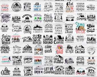 Grappige camping SVG png bundel, camper quote SVG, avontuur SVG, camper shirt SVG, wandelen SVG, outdoor SVG, berg citaat, SVG-bestand, dtf