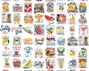 Summer Clipart Bundle Sublimation, Summer Shirt Design, Sunshine Png, Aesthetic Png, Summer Vacation, Beach Vibe, Instant Download