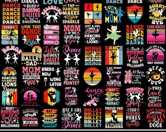 Ballet Png Graphics, Dance Sublimation Png, Ballet Lover Png, Ballet Shirt Png, Dancing Girl Png, Ballet Prints, Dtf Transfer, Digital